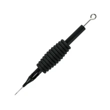 BEAUTY7 50 шт./компл. черный стерилизовать Ассорти 11M2 с фокусным расстоянием 25 мм одноразовые насадки для тату трубка для воздушных компрессоров пистолет для татуировки Чернила чашки комплект держателей