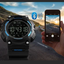 Bluetooth Smart Watch Men SKMEI Brand For Apple IOS Android Digital Smartwatch 50M Waterproof Fashion Pedometer Sport Watches