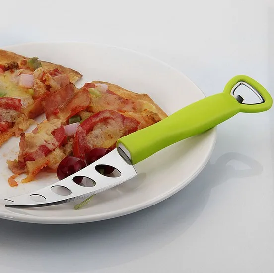1 шт. зеленая ручка ПП FDA с нож для сыра из нержавеющей стали с вилкой столовые приборы для сыра сырорезка KX 185