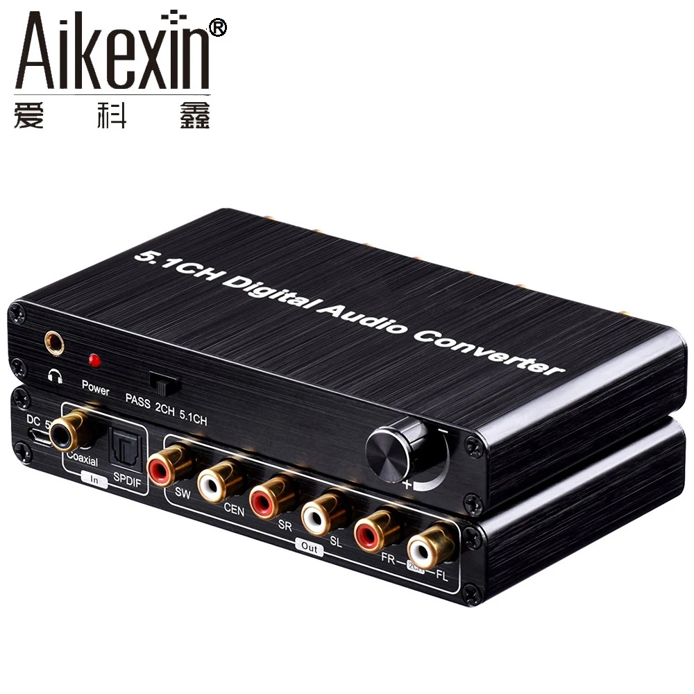 Aikexin 5 1 Digital Audio Decoder Converter Optical SPDIF Coaxial AC3 DTS Dolby to 5 1