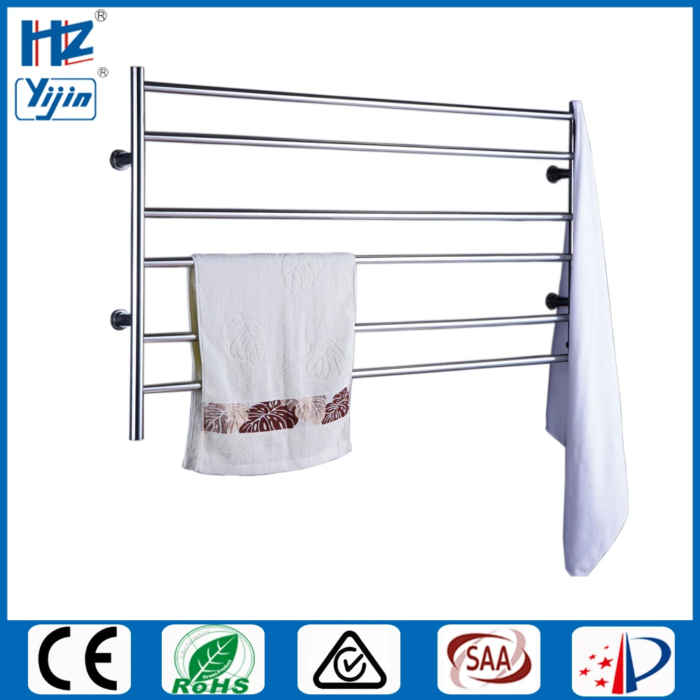 Wide size stainless steel bathroom accessory electric towel heater wall