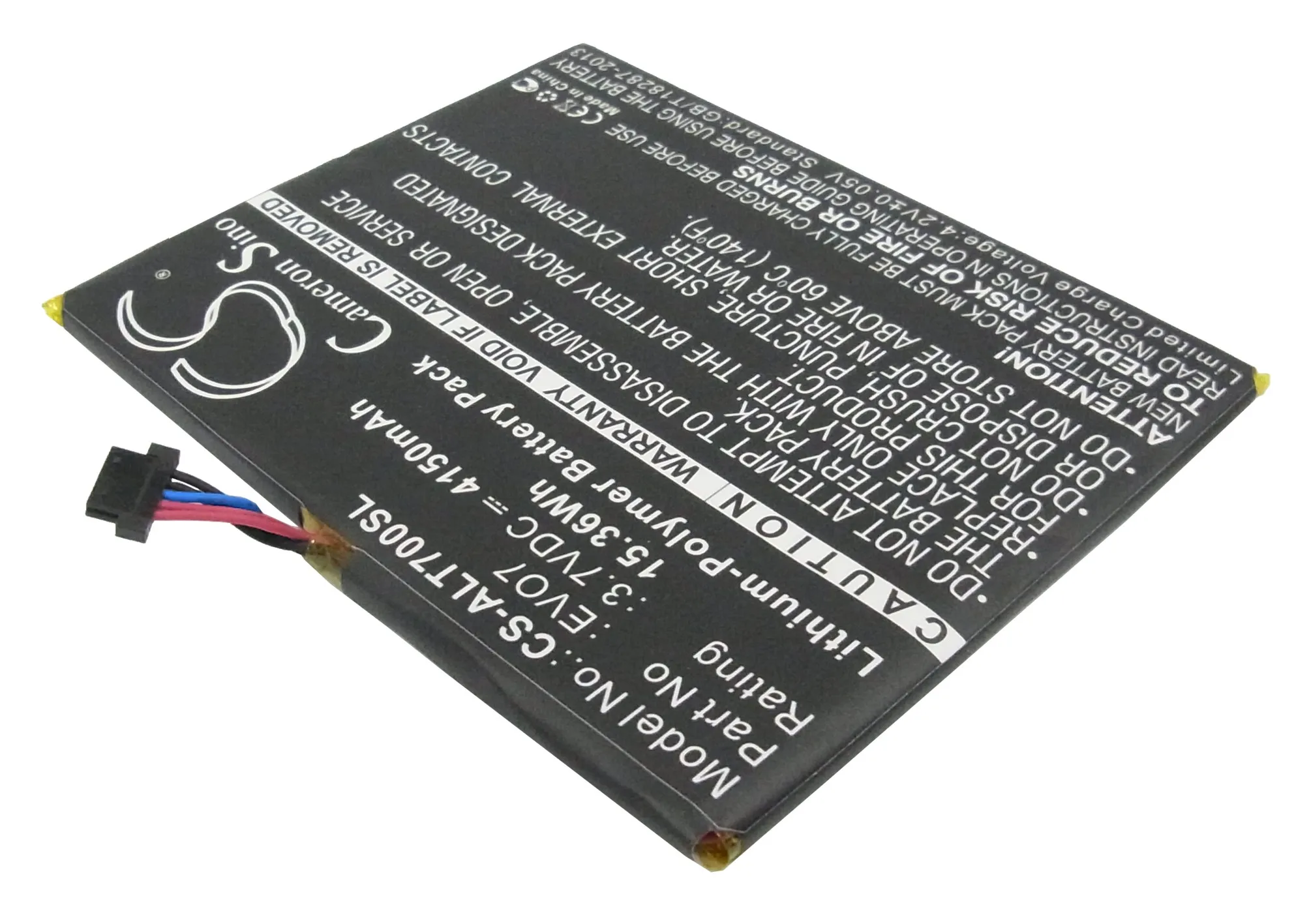 Аккумулятор Cameron Sino 4150mAh CAB4160000C1 EVO7 для Alcatel One Touch EVO 7 OT T70 2AALDE1|Батареи планшетов и