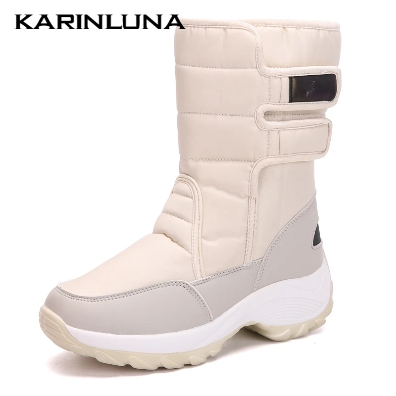 

Top SALE Large Size 42 HIGH Quality Snow Boots Women Shoes fashion Warm Plush Waterproof Russia Winter Shoes Woman Boots