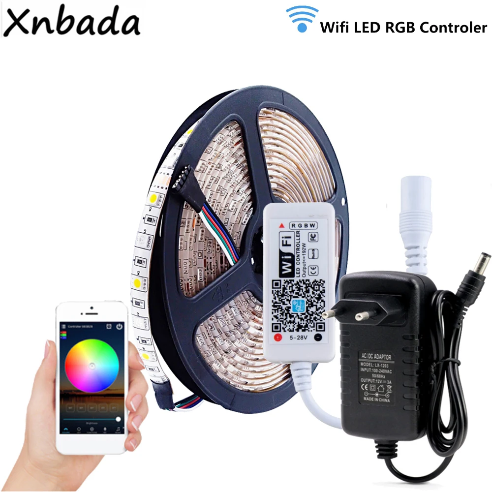 Светодиодная лента RGBWW 5050SMD 60 светодиодов/м гибкий светильник Волшебный дом Wi Fi RGBW