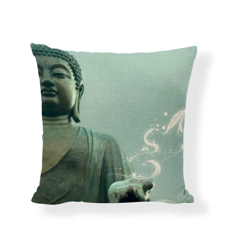Торжественное большое изображение Будды наволочка красочная голова слона с Буддой, в форме лотоса теплый, Гармонический стиль личности украшения дома