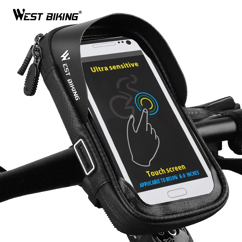 Сумка для горного велосипеда WEST BIKING Водонепроницаемая передняя сумка чехол