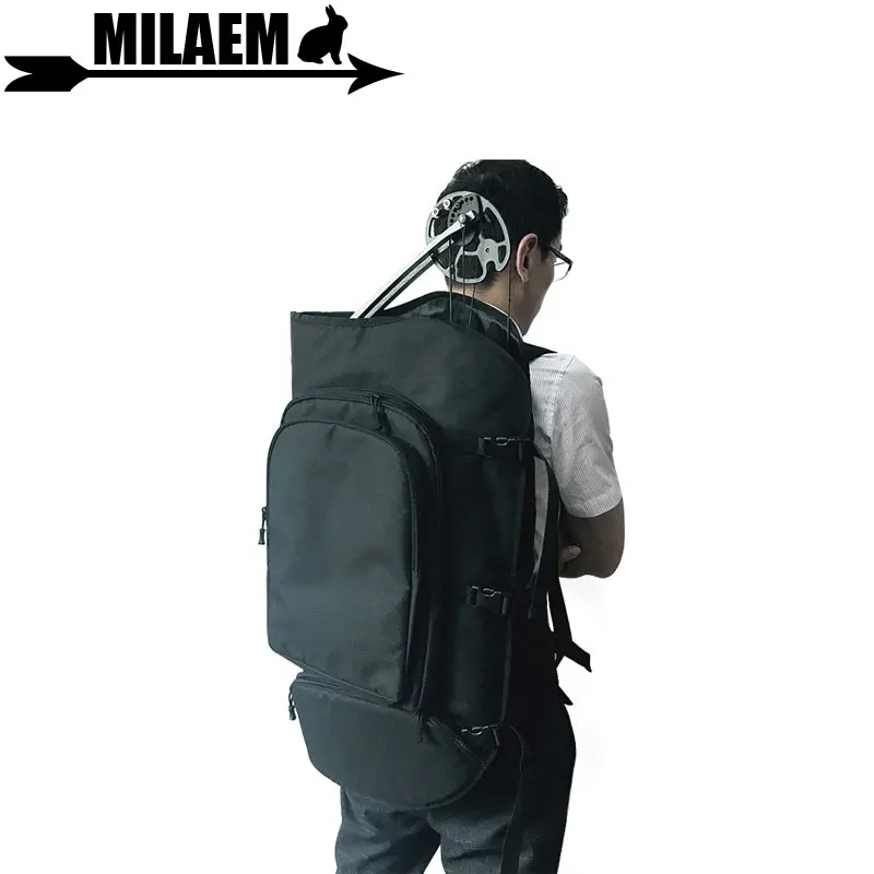

1pc Archery Compound Bow Bag 600D Nylon Two Shoulder Straps Backpack Fit For All Style Compound Bow Hunting Accessory