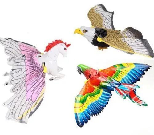 Novelty Flash Simulation Electric Flying Eagle Bird Rotate Interactive font b Toys b font Children Kids