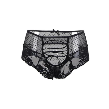 Sexy Hollow Floral Lace G-string  5