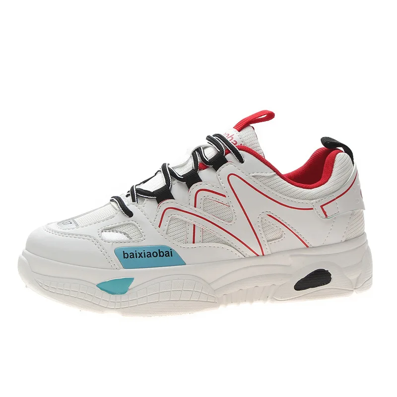 

WIGQCY 2019 super fire student Harajuku old shoes spring and autumn fashion wild port wind sports shoes white shoes Y193