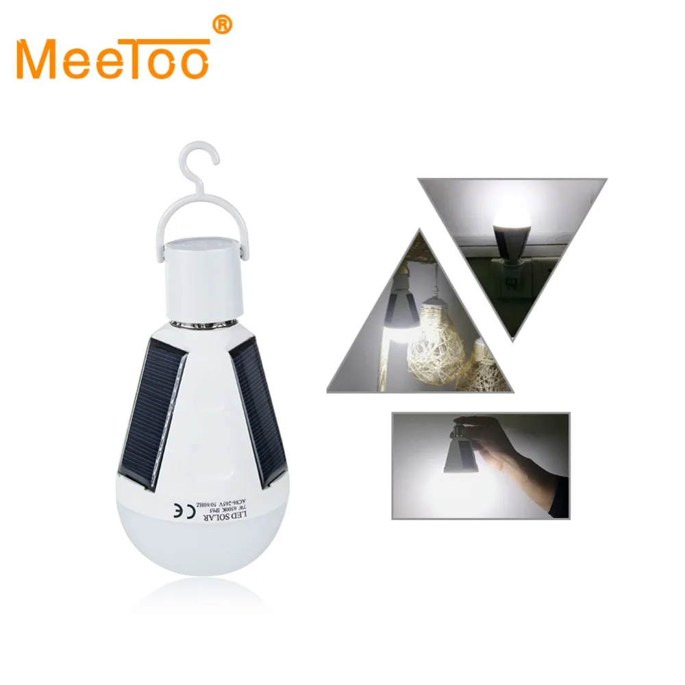 

Solar LED Lamp Bulb E27 Portable Lanterns Solar Energy Lamp Rechargeable Home Outdoor Lighting Camping Tent Fishing Night Light