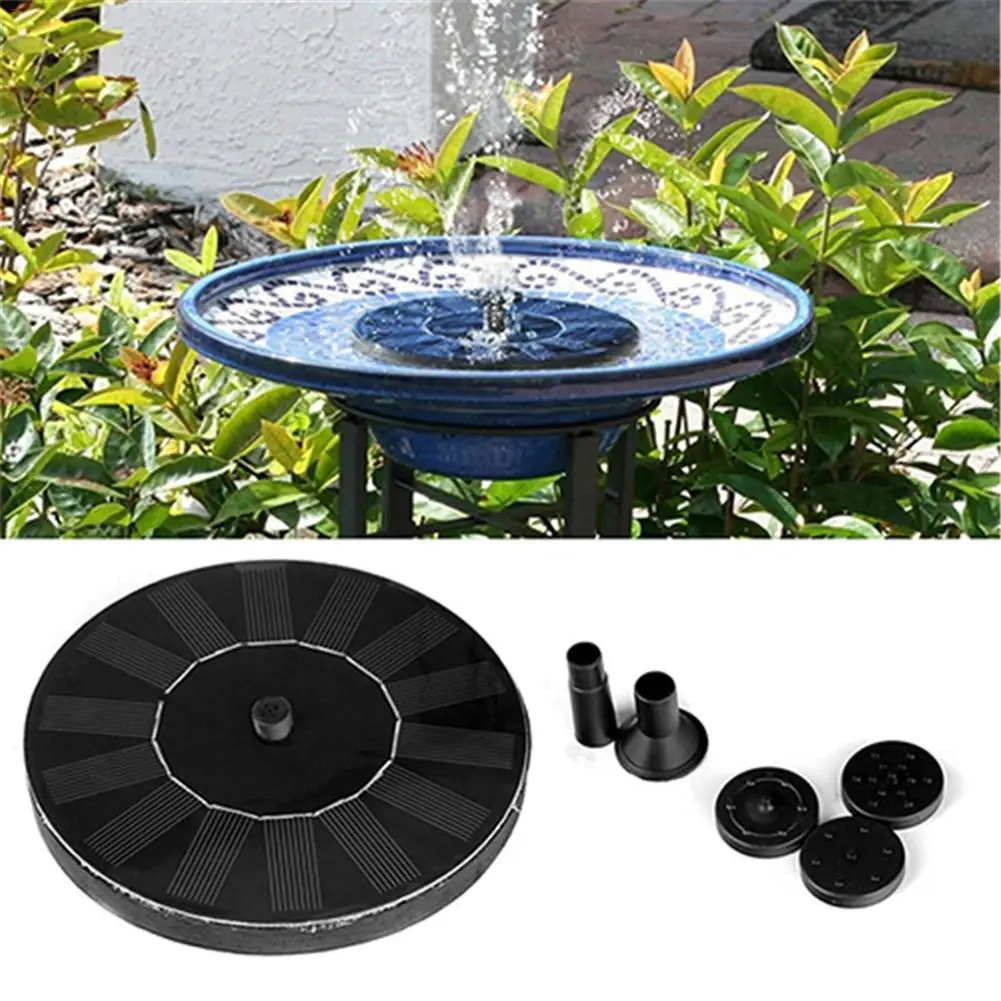 

10V 1.5W 160L/H Circular Floating Solar Pump Solar Powered Fountain With A Rechargeable Battery Pompen Kit voor Fontein Dropship