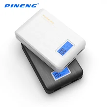 Оригинал pineng power bank 10000 мАч dual usb выход внешняя батарея powerbank 18650 портативный зарядное устройство для всех телефонов