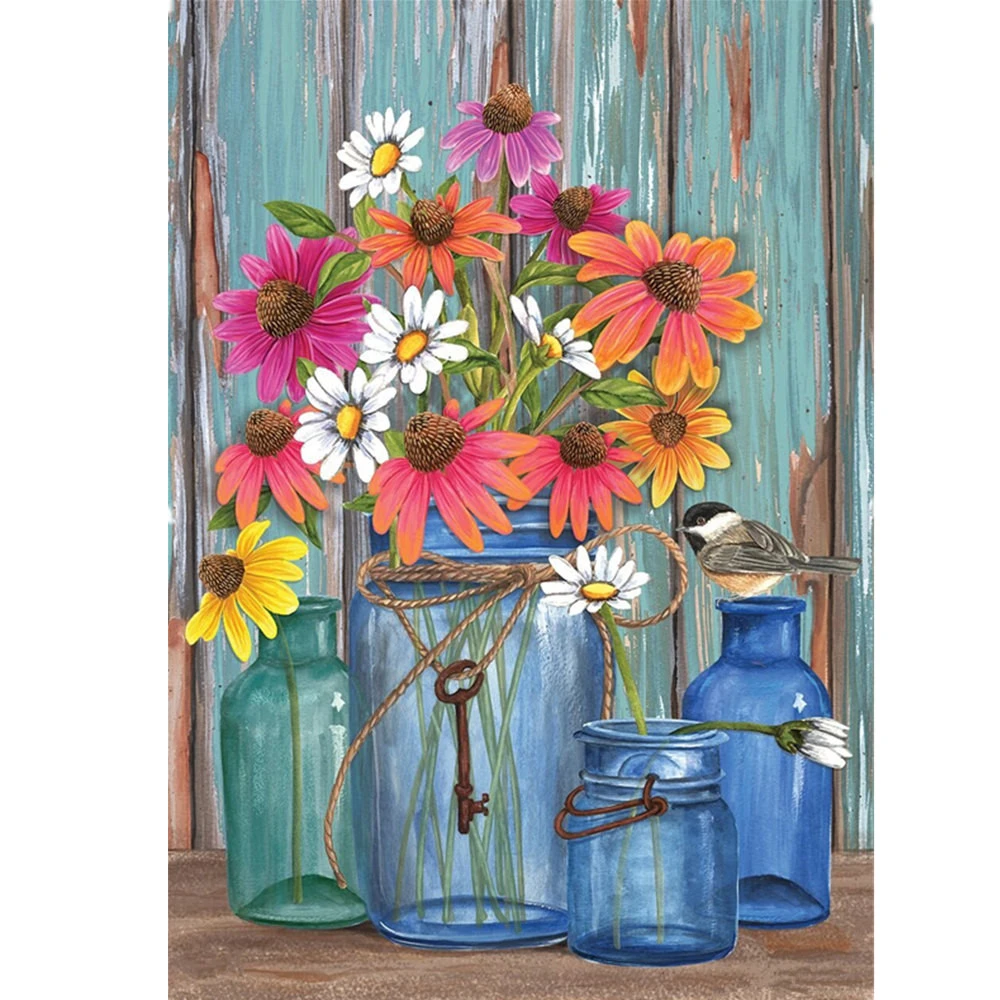 Garden Flag Farm Fresh Flowers Spring Style Flag 12 5x18inch Garden Decoration Wedding Party Home Decor Room Decoration Gift Xtn Flags Banners Accessories Aliexpress