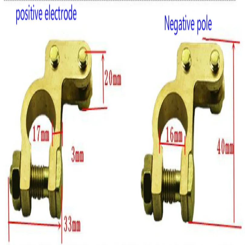 universal 12v 24v double screw terminal bateria battery terminal