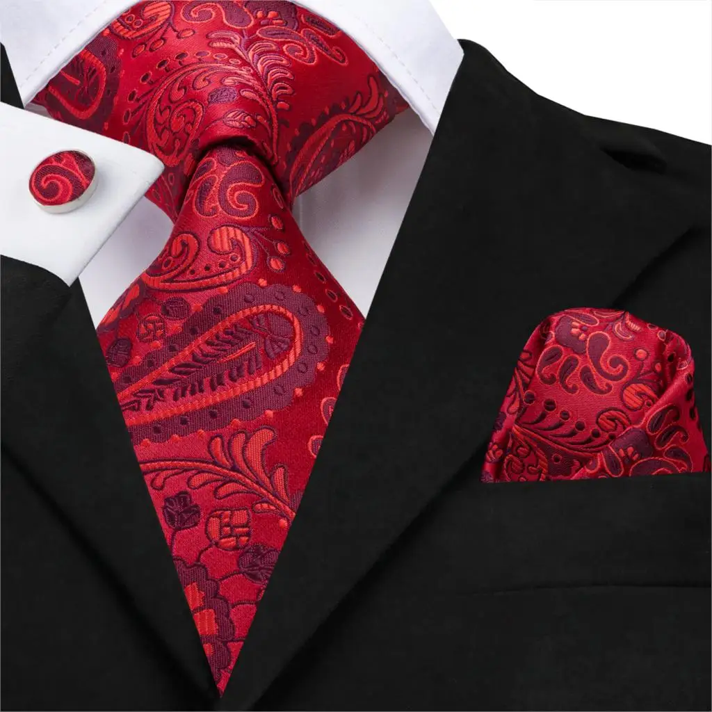SN-3194 Пейсли свадебные галстуки для мужчин Классический Бизнес высокой плотности цветок узор галстук роскошные тканые Мужской Шелковый галстук Hi-Tie