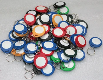 

1000Pcs/lot EM4305 Copy Rewritable Writable Rewrite EM ID keyfobs RFID Tag Key Ring Card 125KHZ Proximity Token Access Duplicate