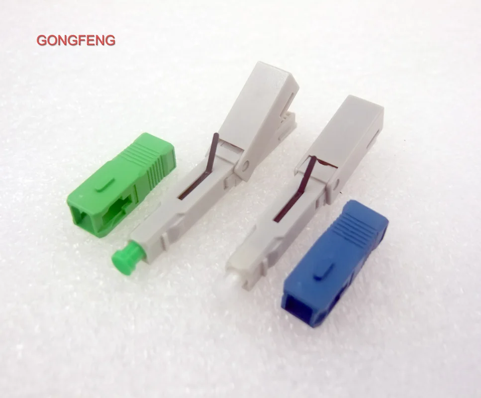 GONGFENG 100 шт. Новый горячий волоконный быстрый разъем встроенный LC/PC SC/APC оптический