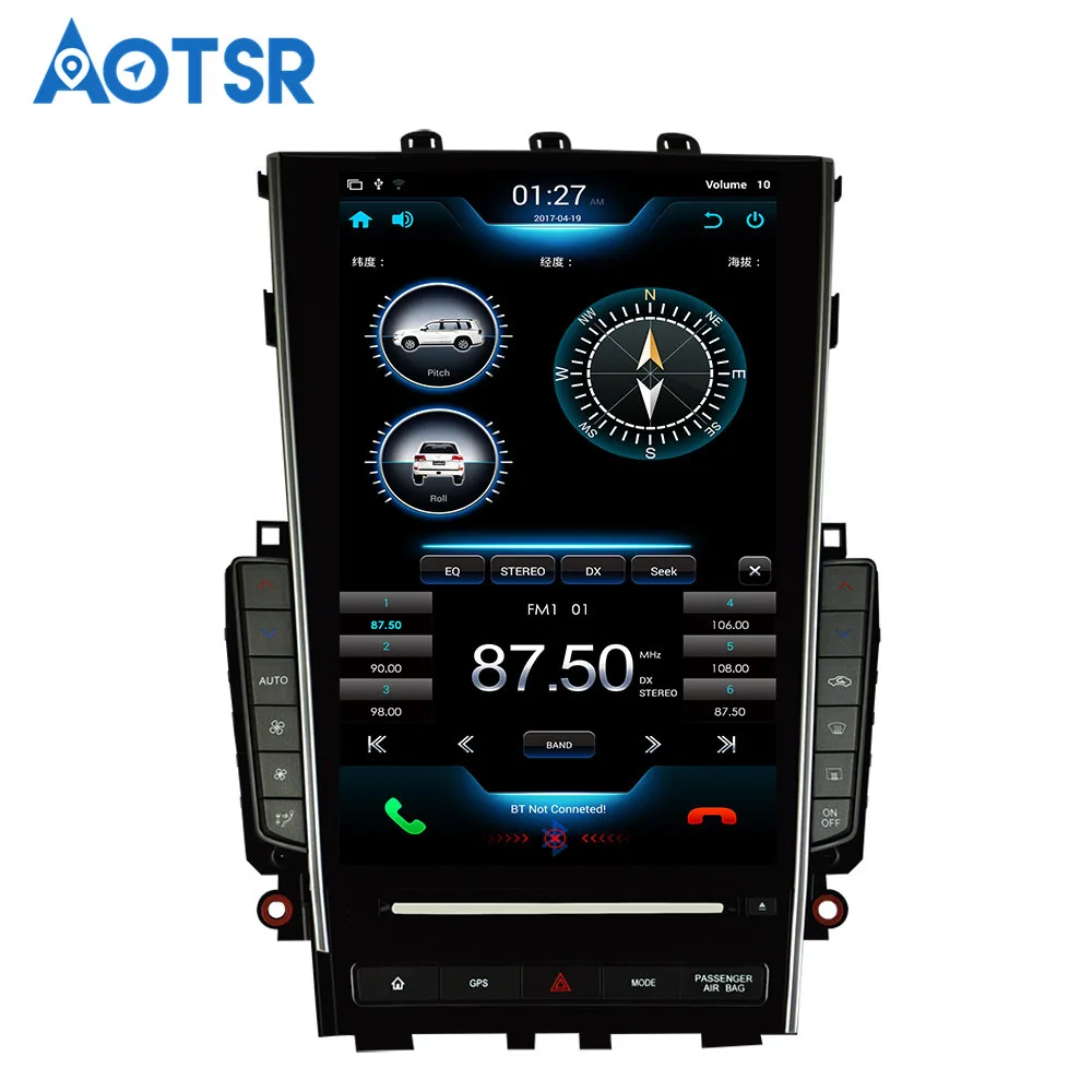 Clearance tesla style vertical screen car gps audio player for Infiniti QX50 Q50LQ QX60 support mirror link 1080P android tape recorder 5