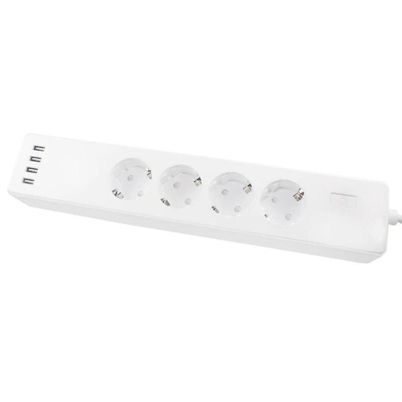 Wifi Smart power Strip 4 EU розетки с 4 usb зарядным портом приложение для синхронизации Голосовое управление работа с Alexa Google Home Assistant