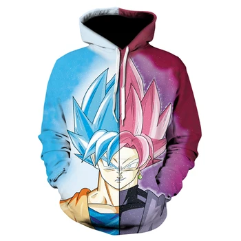 

New Dragon Ball Female Hoodies Sweatshirt Long Sleeve Super Saiyan Goku series Women Tracksuit Harajuku Sweatshirt