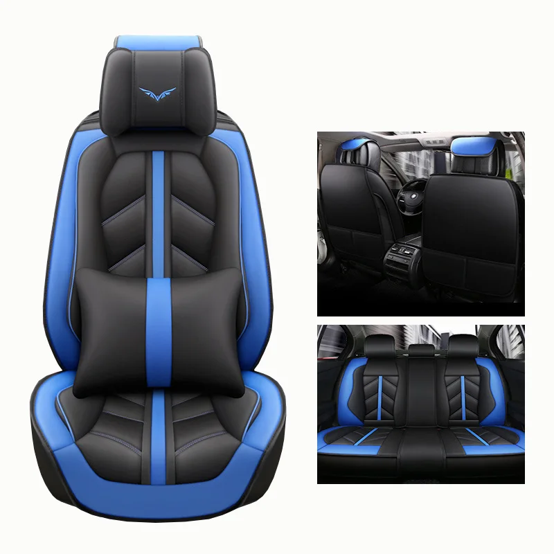  ( Front + Rear ) Special Leather car seat covers For toyota corolla crown fortuner land cruiser 100