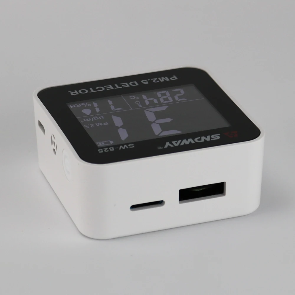 Online Digital Air Qualität Monitor Laser PM2.5 Detektor tester Gas monitor Gas analyzer Temperatur feuchtigkeit meter Diagnose werkzeug