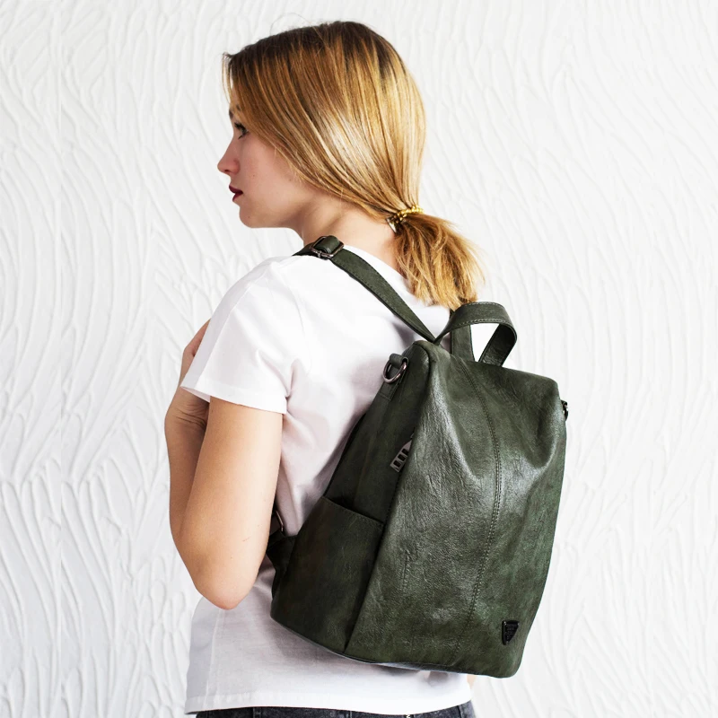  POMELOS Backpack Female Women PU Leather Backpack Bag Anti Theft High Quality Softback Urban Fashio - 32883880005