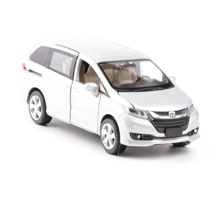 Goedkoop 132 legering trek speelgoed auto model, hoge simulatie Honda Odyssey, musical   flashing 6 open de deuren, diecast metal, gratis verzending