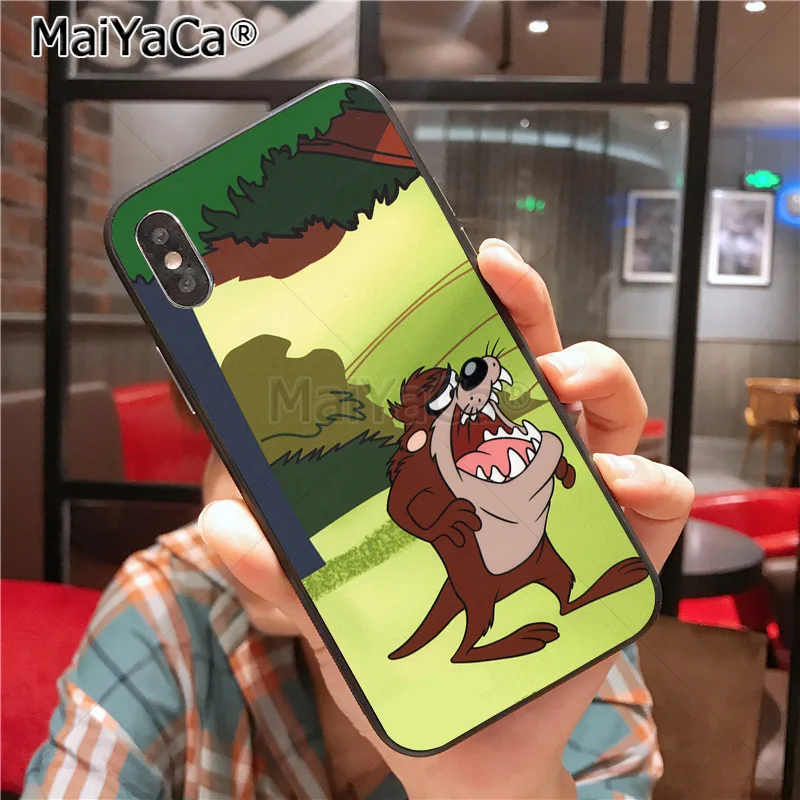 MaiYaCa Looney ttes Tasmanian Devil Taz чехол для телефона для iphone 11 Pro X 8 7 6 6S Plus 5 5S SE cass - Цвет: 5