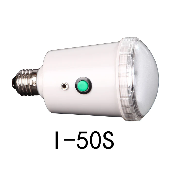 NICEFOTO I 50S Mini Studio Falsh светильник 45W 5500K AC Slave Flash Bulb E27 110V или 220V|flash stand|flash tipbulb direct |