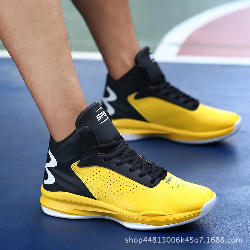 

Male Basketball Shoes Wear-resisting Non-slip Outdoor High Top Ankle Boost Men And Women Sports Basket Trainer Sneakers(China)