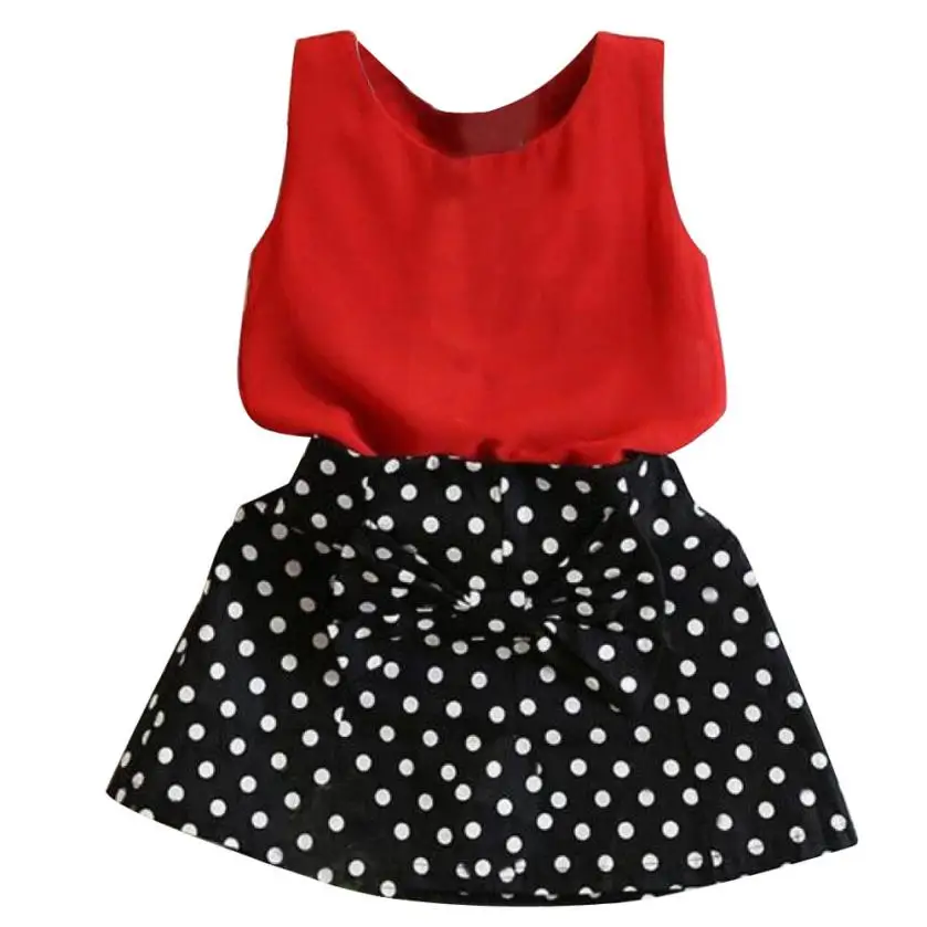 TELOTUNY/ жилет для девочек плиссированное платье комплект одежды из двух предметов детская юбка, костюм для девочек, комплект одежды, JAN31