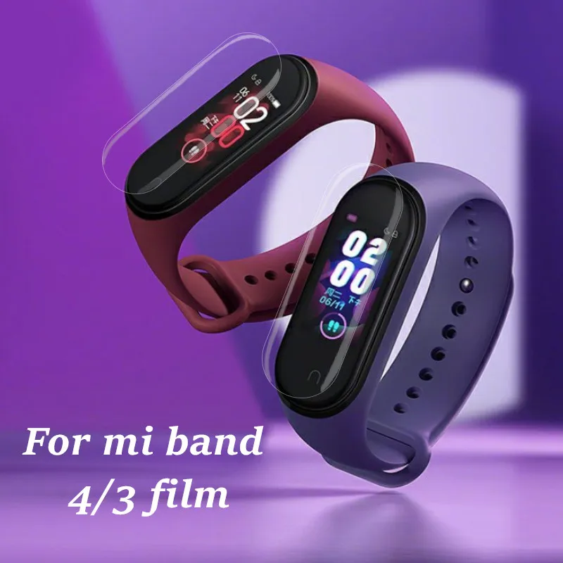 Mi band 4, 5 шт., 2 шт., 1 шт., защитная пленка для экрана, Защитная пленка для Xiaomi mi band 4, 3, против царапин, mi band 4, браслет mi band 4, 3