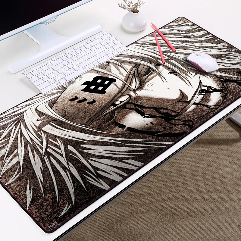 

Mairuige Uzumaki Naruto and Uchiha Sasuke Jiraya Anime Roles Mousepad Diy Mouse Mat Supper Large of Size Gaming Rubber Mouse Pad