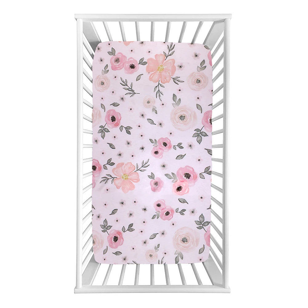 Newborn Baby Stretchy Fitted Crib Sheets Set Portable Crib Soft Mattress Active Printing Dyeing Infant Bed Sheets Newborn Baby Stretchy Fitted Crib Sheets Set Portable Crib Soft Mattress Active Printing Dyeing Infant Bed Sheets