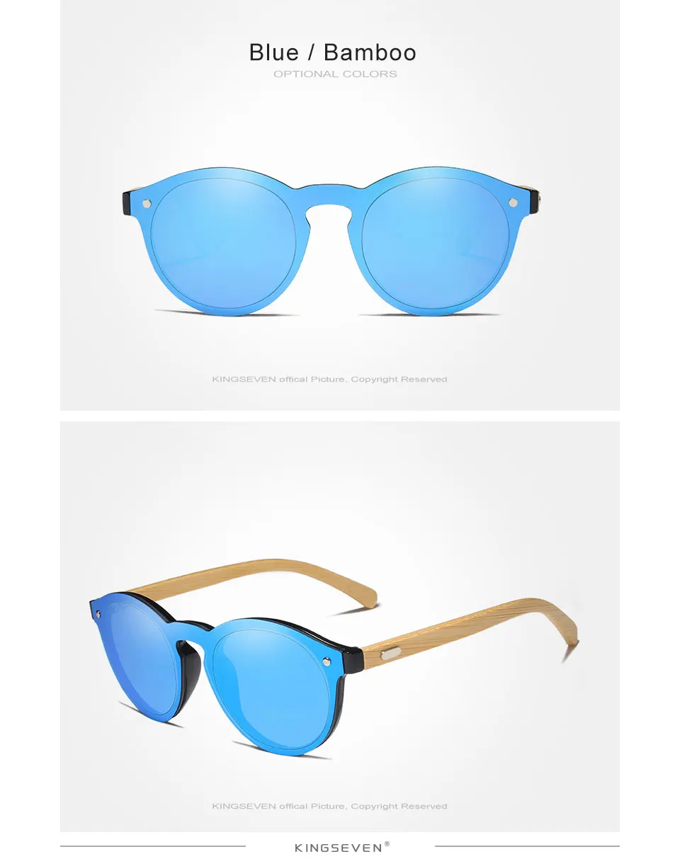 KINGSEVEN Солнцезащитные очки Мужские бамбуковые солнцезащитные очки женские брендовые дизайнерские оригинальные деревянные очки Oculos de sol masculino