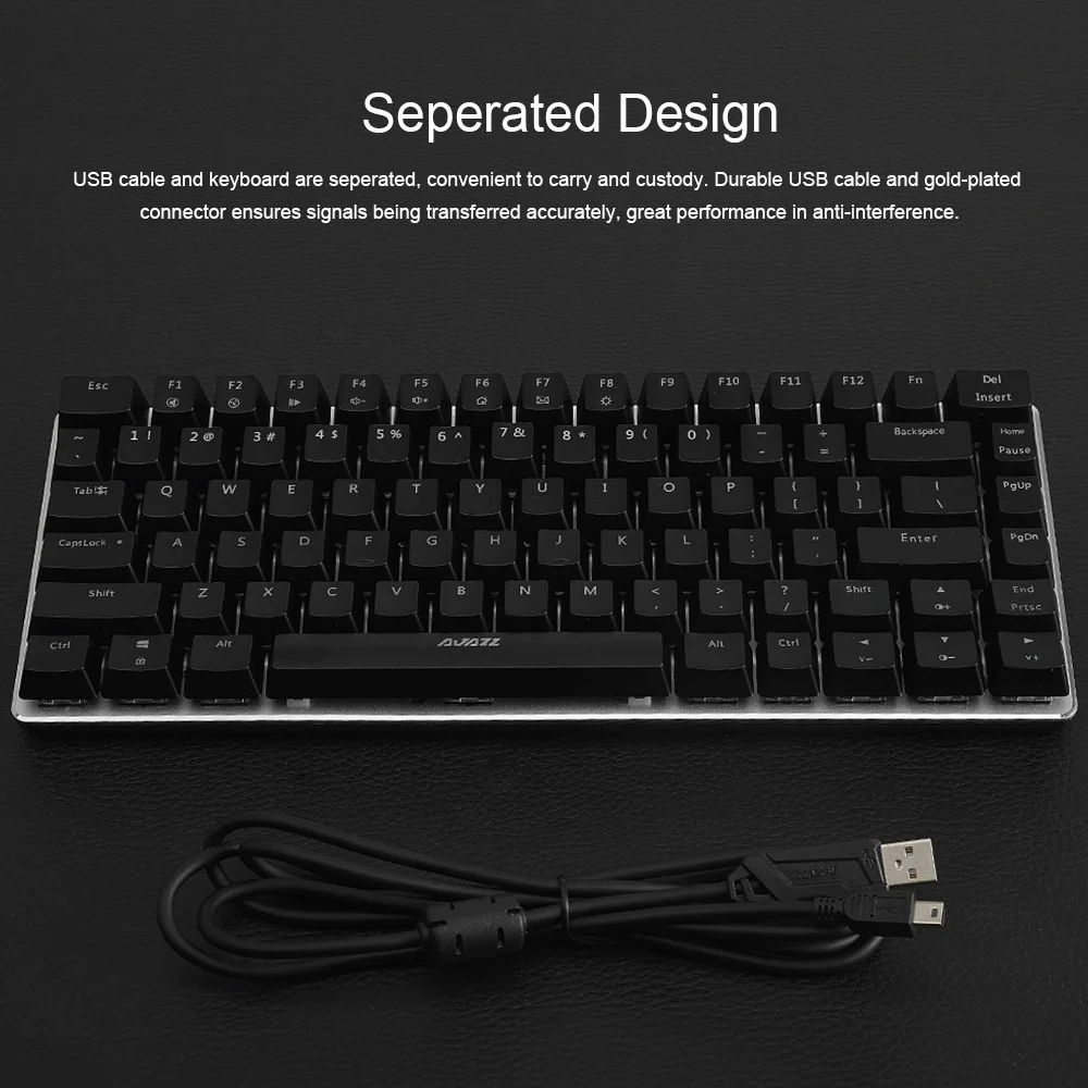 AJAZZ AK33 механическая клавиатура электронная Спортивная игровая 82 клавиши USB