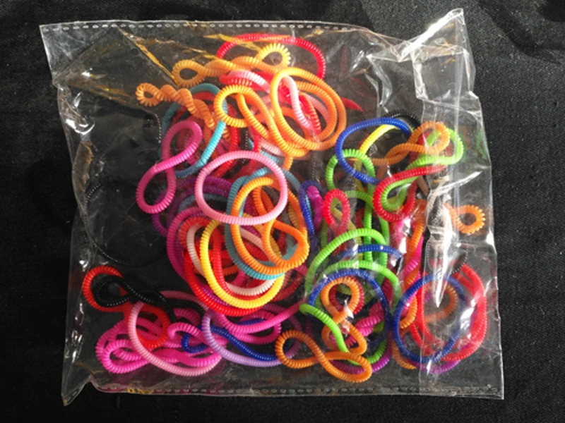 hairclips 1PC/Lot New Women Lady Super Thin Girls Colorful Rubber Telephone Wire Hair Ties&Plastic Ropes Hair Band Accessories alice headband
