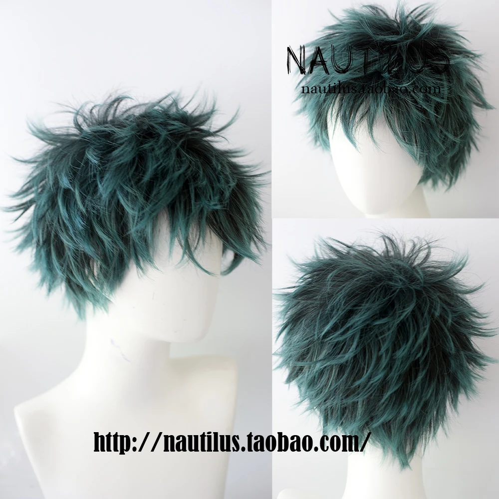 My Boku no Hero Academia Midoriya Izuku costume Cosplay Wig mixed color + Track No + Cap ebingoo anime my hero academia kirishima eijiro short red cosplay wig boku no hero academia halloween costume synthetic hair