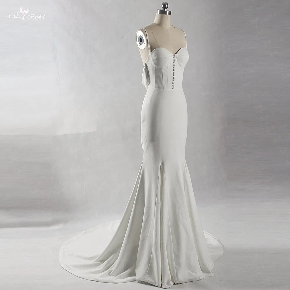 RSW813 пляжное Элегантное свадебное платье Vestido De Noiva Simples