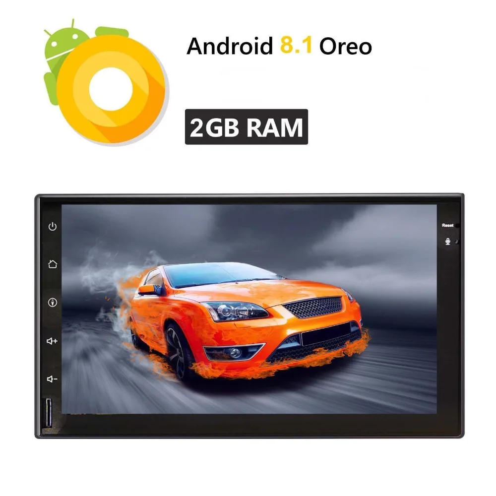 

Bluetooth FM/AM/Wifi Headunit Support 3G 4G DVR Backup Camera + EinCar Android 8.1 system 2GB RAM/16GB ROM Quad-Core Auto Radio