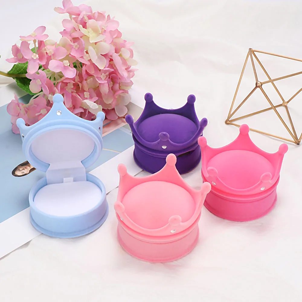 

1Pc Ring Necklace Earring Display Jewellery Case Portable Storage Organizer Tray Holder Storage Showcase Personalized Gift Box