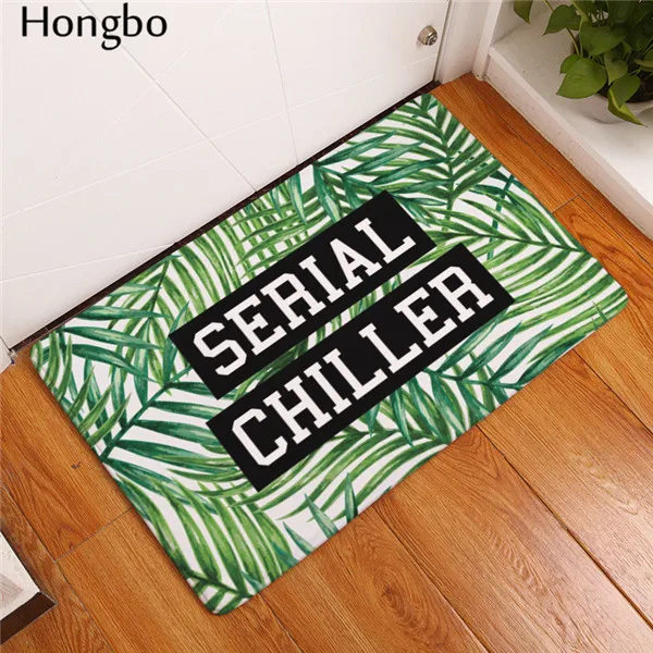 Hongbo для чистки ковров, для дома нескользящий, дверной цветочный узор коврики коврик для гостиной коврик для кухонь, ванных декоративный Придверный коврик для входной двери - Цвет: 1