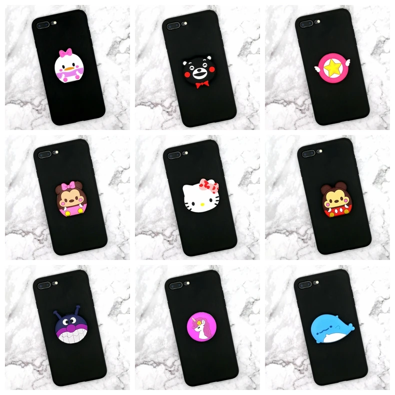 

Universal mobile phone stretch bracket Cartoon air bag Phone Expanding phone Stand Finger car phone Holder ring holder