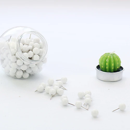 Пачка карамельного цвета s pellet нажимная булавка для большого пальца доска для сообщений 150 шт цвет креативный высококачественный пластик H0002 - Цвет: Белый