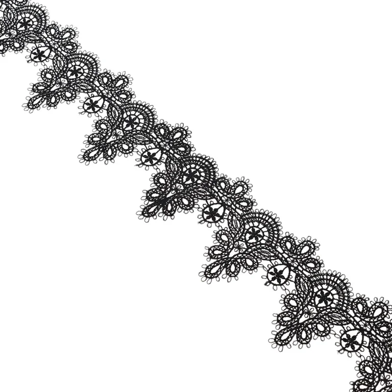 2 ярдов вышивка шитьё Кружева отделка для женщин одежды мешок украшения для самодельного изготовления дома текстильные аксессуары