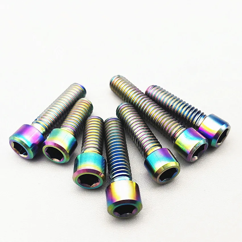 

1 Set Include 7pcs Titanium Bolt M4 x10/13.5/15/20mm for XT M8000 Thumb Shifter H/L Adjust Column Head Ti Screw Ti Fastener