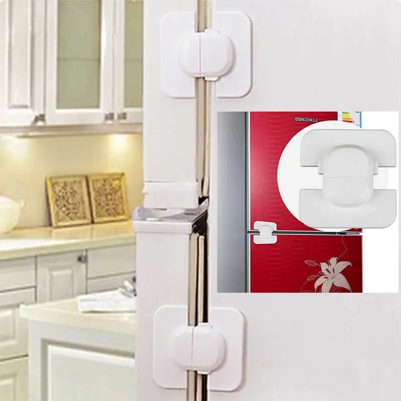 

1Pcs Home Refrigerator Fridge Freezer Door Lock Latch Catch Toddler Kids Child Cabinet Locks Baby Safety Child Lock