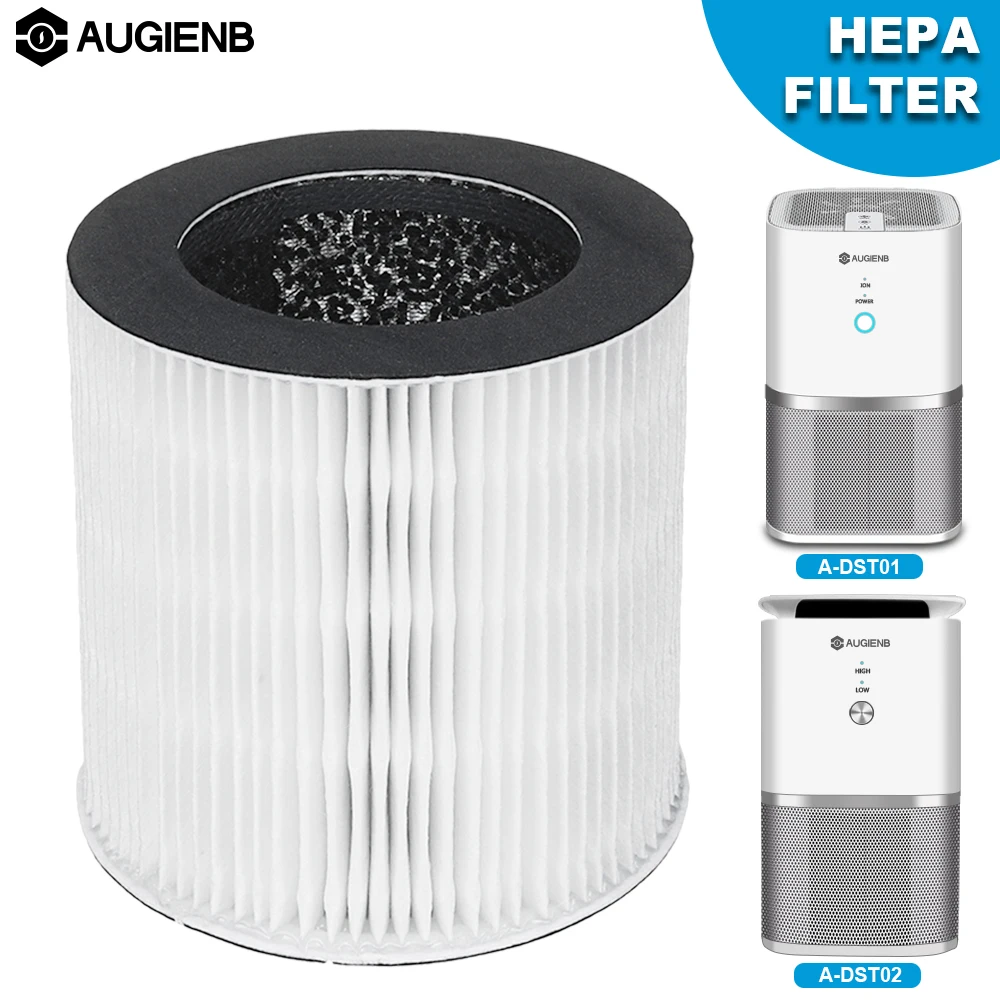 AUGIENB HEPA фильтр Замена для настольного воздухоочистителя модель A-DST01 и A-DST02, чтобы уменьшить плесень запах дыма аллергии